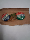 Vintage Kennywood Park Magyar Nap Pinback Lot 1938 1939 PA Hungarian Day Buttons