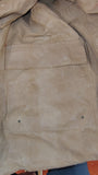 Vintage 1960s NYNCO Zipper Hooded Canvas Active Worker Jacket Khaki Red