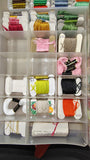 Vintage DMC J&P Coats Embroidery Floss Lot Cross Stitch Thread Organizer Boxes