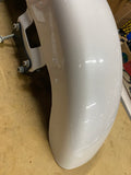 2025-26 OEM Harley Touring Street Glide Chopped Front Fender Pearl White Mount