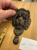 Cast Iron Lion Head Door Knocker Ring Rustic Vintage Style 6 Inch Goth Victorian