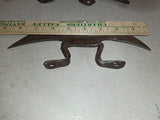 Lot of 3 Antique Hand Forged Iron Crescent Blades Primitive Cutter Tools