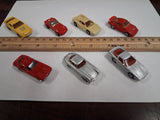 Vtg 1:87 HO Scale Corvette Mercedes Ferrari Porsche Model Train Car Lot Monogram