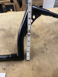 Black Mini Ape Hanger Motorcycle Handlebar 10" 35" Webbed Chopper Harley Custom