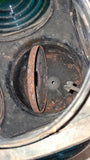 Vintage Adlake 4-Way Railroad Switch Lantern Red Blue Lenses Cast 1264 M 20.5"