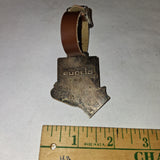 Vintage Euclid C-6 Crawler Dozer Heavy Equipment Pocket Watch Fob Keychain