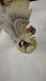 Vintage Royal Heritage Collection Great Horned Owl Porcelain Sculpture Figurine