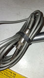 Vintage Knight 4510 Brushed Aluminum Dynamic Microphone Attached Cable 1/4 Plug
