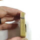 Vtg 1992 Zippo Slim Brass Marlboro Steer Star Cigarette Lighter Monogrammed ABT