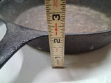 Lot of 2 Vintage Griswold Cast Iron Skillets No 8 704 Large Logo Frying Pan