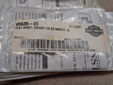 Harley Davidson Chrome Script Adhesive Wheel Weights 1/2 oz Set of 5 95635-05