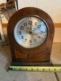 Electric Continental Mfg Co NY Art Deco Mantle Clock Works 50's Mid modern Nice!