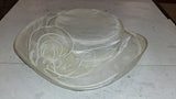 NWT Fine Millinery August Sheer Organza Wide Brim Church Hat Saks Box