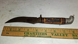 Vintage Western USA H40 Curved Skinner Knife Heavy Rust Patina Restoration Proje