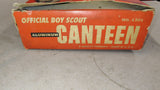 Vintage Boy Scouts BSA 1 Quart Aluminum Canteen & Original Box 1950s 1960s