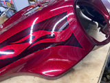 Harley CVO 2017 FLHTKSE Hard Candy Hot Rod Red Flake Flames Outer Fairing Tourin