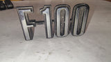 1973-1979 Ford F100 OEM Fender Emblem Badge Chrome D4TB-16702-CA Dentside