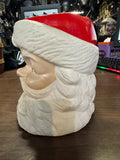 vintage ceramic Santa Claus head planter or open-top vase