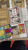 Vintage Advertising Ephemera Lot 1917-1950s First Aid Booklets Grocery Signs