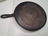 Vintage Wapak No. 8 Cast Iron Round Griddle Pan 9 3/4 Inch Z Logo Camping