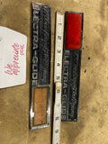 Harley OEM Saddlebag Trim 1200cc Electra-Glide 1977 FLH Badge emblems Shovelhead