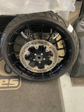 Black Talon Front Wheel Tire Avon Harley Touring 3.5x19 OEM Street Road glide FL