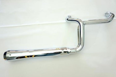 1986^ FXD 5 Speed Cross Over Harley 2 into 1 Chrome 4" Billet Taper Dyna Exhaust