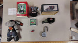 Harley Davidson Vintage Collectibles Lot Hallmark Ornaments Truck Bank Padlock