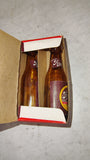 Vintage Strohs Beer Bottle Salt and Pepper Shakers Set With Original Box