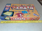 Vintage SMATH Board Game Pressman Complete Math Crossword Style Family Game 1992