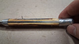 Vintage Queen Cutlery Stainless Steel Slicing Knife Stag Handle Carving USA