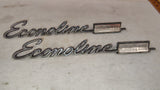 1968-1974 Ford Econoline Custom 200 Emblem Pair Vintage OEM C8UB-8920978
