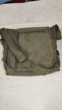 Vintage Military Style Olive Green Canvas Messenger Crossbody Bag