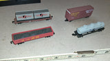Bachmann N Scale Model Train Lot of 4 Union Pacific Cotton Belt Firestone L&N