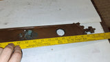 Ornate Victorian Gothic Metal Door plate Escutcheon Swing Draft Cover Handle Vtg