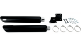 VANCE HINES Round Twin Slash Slip-On Mufflers Harley 2007-17 Softail Deluxe FLSS