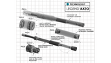 Legend AXEO Softail Front Suspension Harley 49mm 2018^ M8 0414-0546