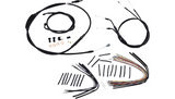 CAble Kit Harley Dyna Wide Glide 12" Ape Hangers Burly 2007-11 Black B30-1045