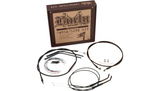 CAble Kit Harley Dyna Wide Glide 12" Ape Hangers Burly 2007-11 Black B30-1045