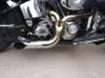 Damaged Lake 2 to 1 Turnout Header Exhaust Pipe Harley Softail Dyna Chopper Twin