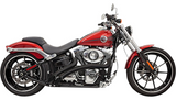 Bassani Radial Sweepers Exhaust System Black Harley Softail 86-17 Dyna Fatboy He