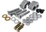 LA Choppers Rear Lowering Kit Chrome 1" for 02 16 Harley Touring FLHT FLHR FLTR