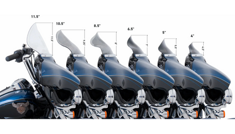 Klock Werks Flare Windshield 2014^ Harley STreet Glide 10" D Smoke Touring Ultra