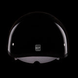 D.O.T. DAYTONA SKULL CAP W/ INNER SHIELD- HI GLOSS BLACK SMALL
