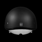 D.O.T. DAYTONA SKULL CAP W/ INNER SHIELD- DULL BLACK X-LARGE
