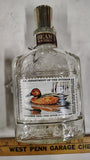 2 Vintage Jim Beam Duck Stamp Series Decanters Green-Winged Cinnamon Teal