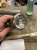 20's Vtg Brass Chrome Flashlight Slide Switch Hook Home Decor Sol ray camping