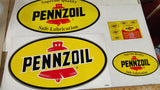 Vintage Pennzoil Decals NOS Lot (4)1980s Supreme Quality Safe Lubrication