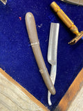 Vtg Shaving Display Straight Safety Razors Boker Imperial Gillette Brush Box Lot