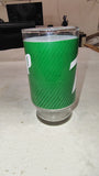 Vintage 1970s 7UP 12 oz Pedestal Footed Tumbler Glass Bubble Logo